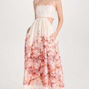 Zimmermann Devi Scallop Midi Dress  Devi Scallop Midi Dress size 0